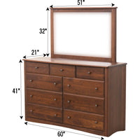 Cameron 9-Drawer Tall Dresser