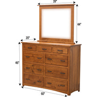 Cortland 9-Drawer Tall Dresser
