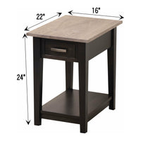 Dover Small Rectangle Open End Table