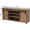 Montego 72" Sliding Barn Door Post TV Console