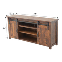 Montego 72" Sliding Barn Door Post TV Console