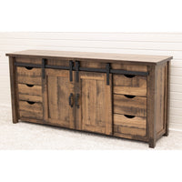 Montego 72" Sliding Barn Door Post TV Console