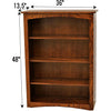 Seattle Solid Wood Bookcase, 48"