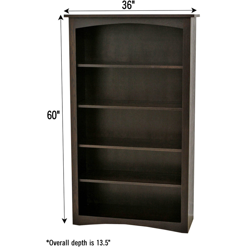 Seattle Solid Wood Bookcase, 60"