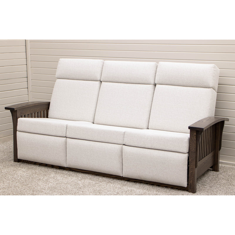 Midland Wallhugger Reclining Sofa with Wood Arms