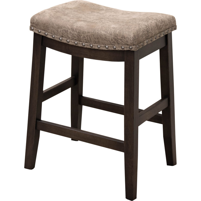 24" Coastal Bar Stool with Fabric Seat