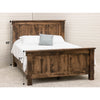 Baltic Roughsawn Panel Bed with Straight Headboard