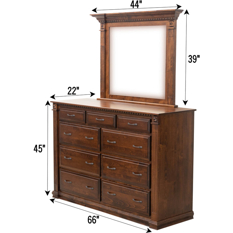Holmesville 9-Drawer Tall Dresser