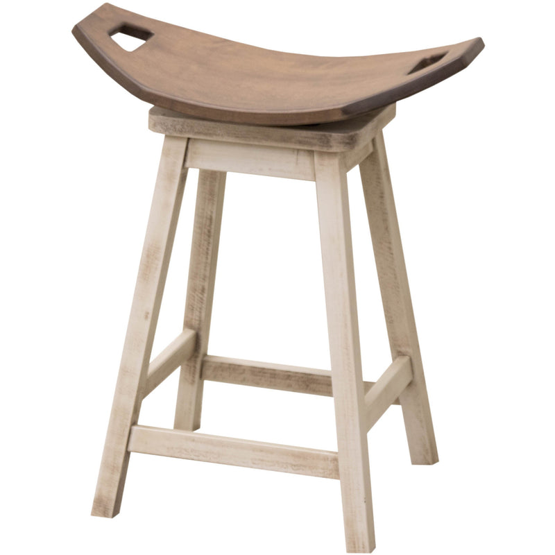 24" Monte Swivel Saddle Bar Stool