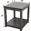 Weston Large Square Open End Table